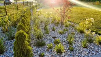 Gėlynų kompozicija vasaros sode